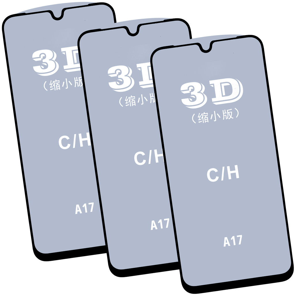 Kit com 3x Películas de Vidro 3D Para Galaxy A17 4g e 5g