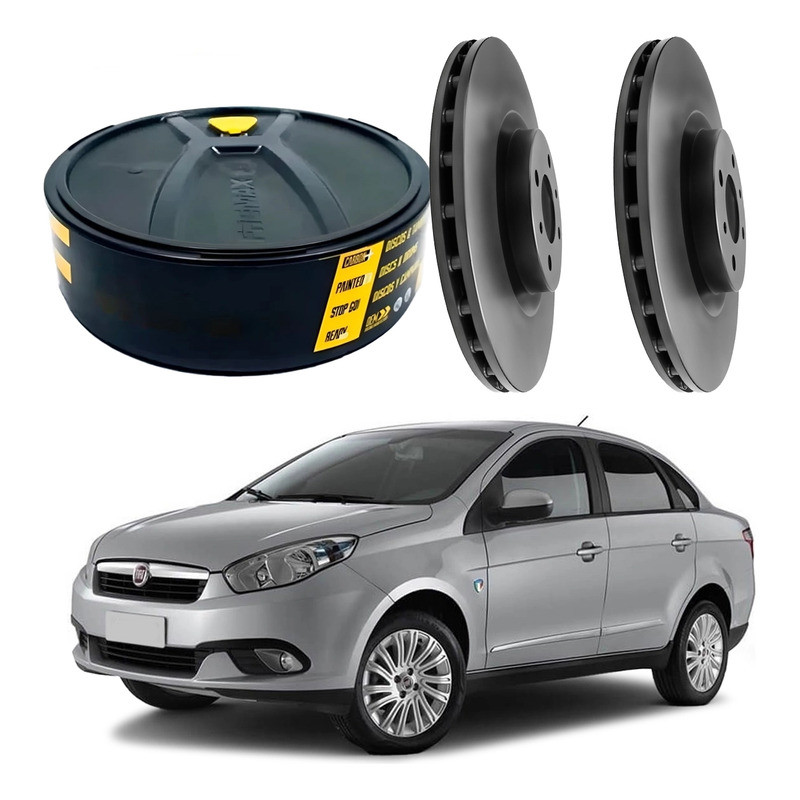 Disco Freio Dianteiro Fremax Grand Siena 1.6 16v 2012 A 2016 em Oferta na Shopee