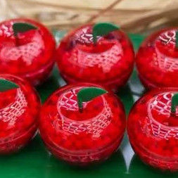 Mini Maçã Acrílica Lembrancinha kit festa com 10/20/30/40/50 unidades em Oferta na Shopee
