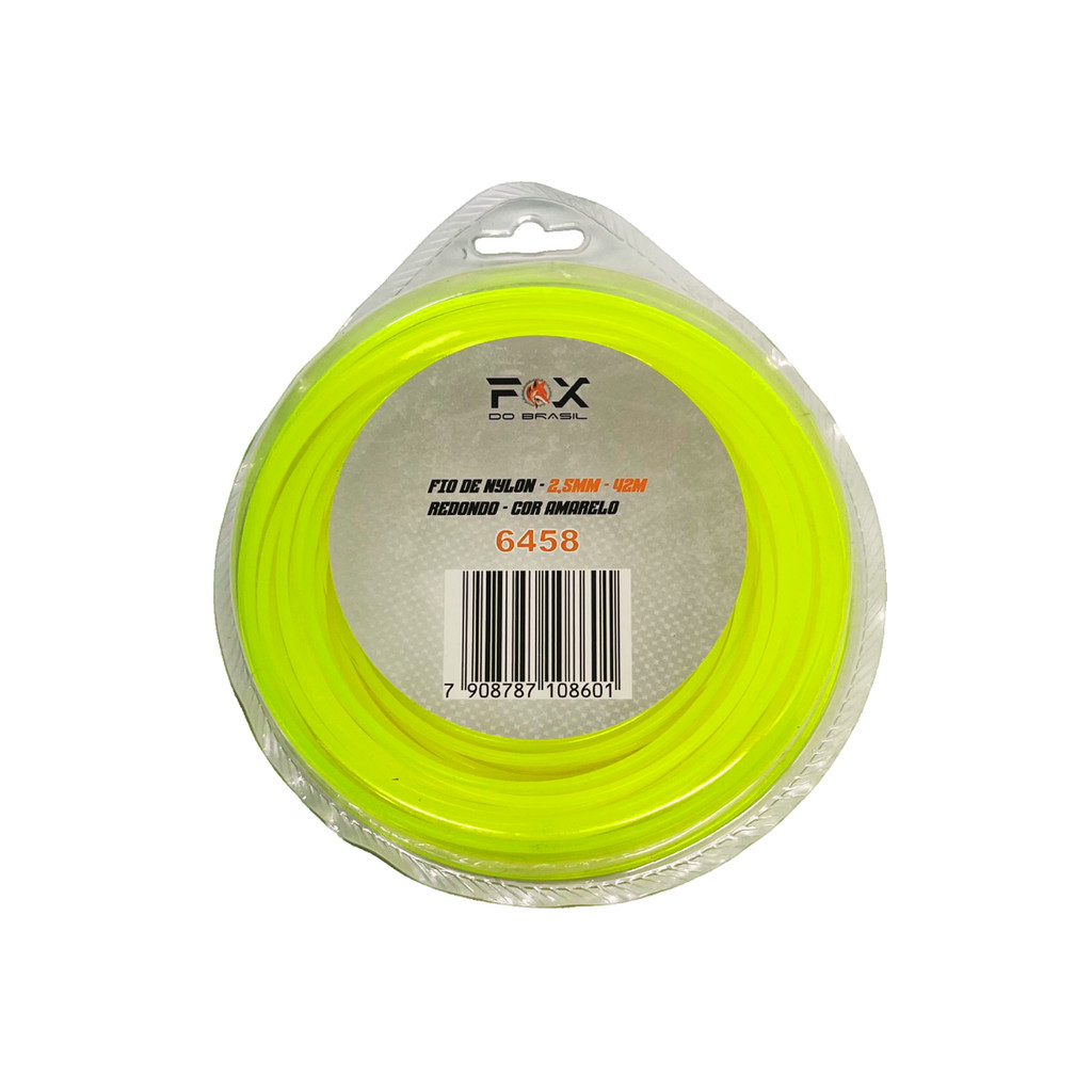 Fio Nylon 2.5mm Redondo 42M Roçadeira Alta Resistência Para Corte De Capim Mato E Uso Profissional em Oferta na Shopee