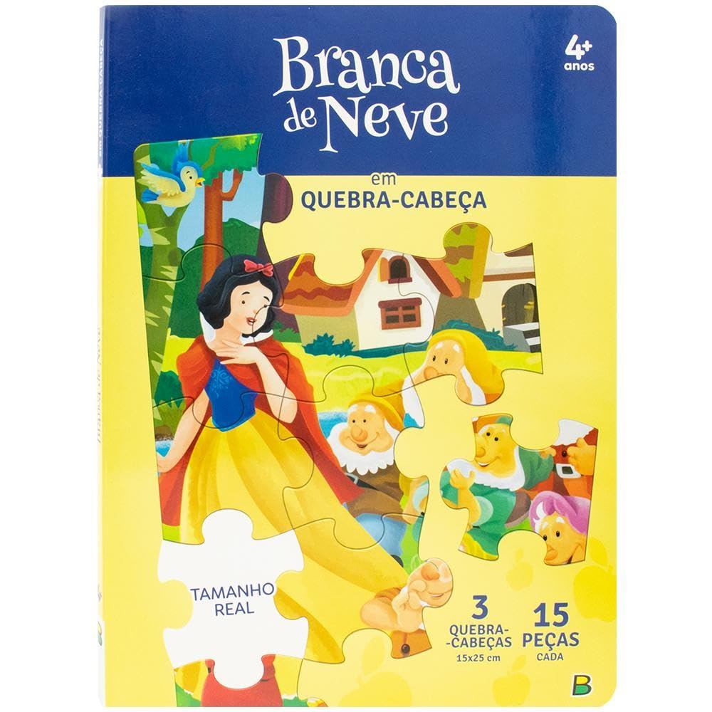 Livro Quebra-Cabeça | QC20X27 | Cássicos em Quebra-Cabeça: Branca de Neve em Oferta na Shopee
