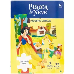 Livro Quebra-Cabeça | QC20X27 | Cássicos em Quebra-Cabeça: Branca de Neve