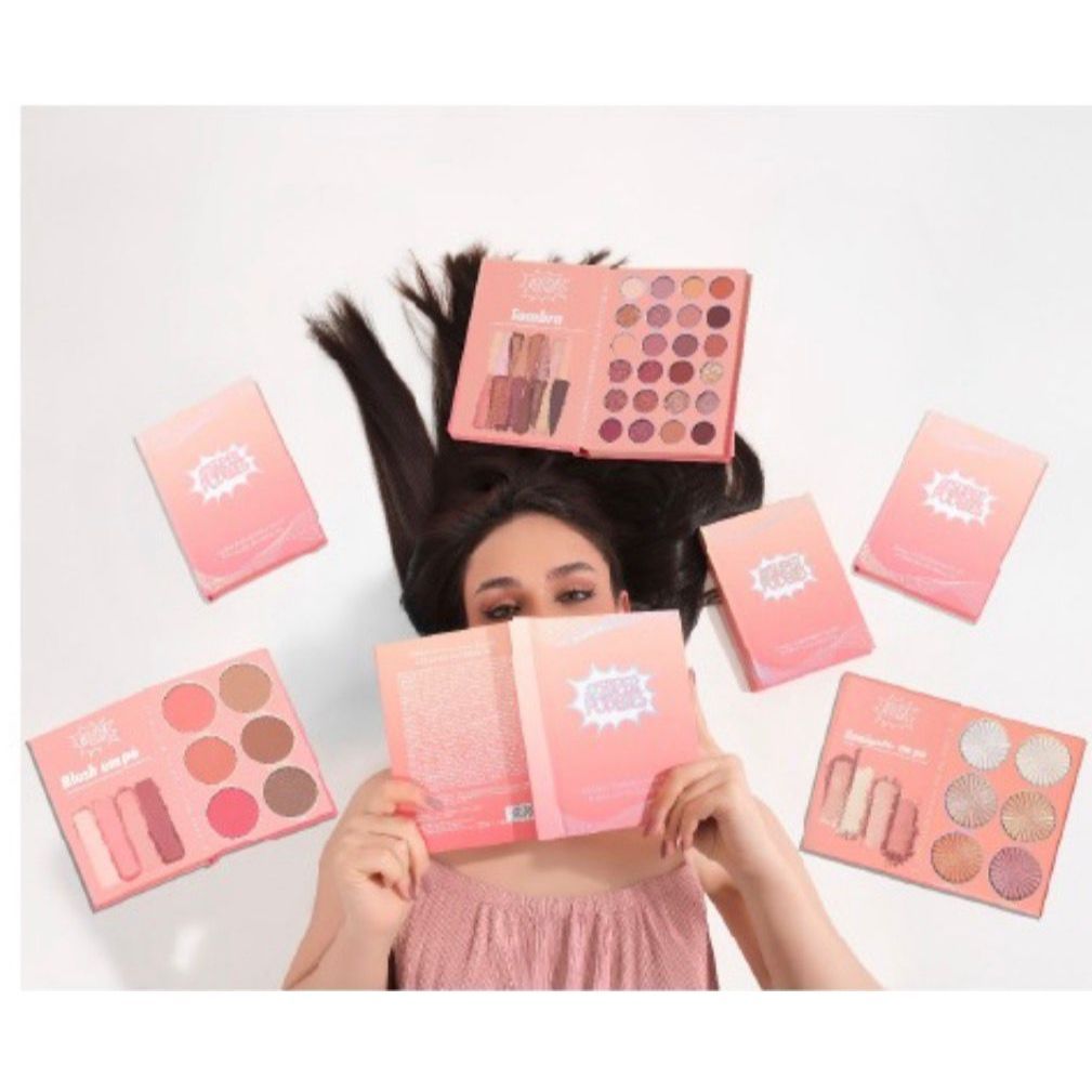 Paleta de Sombras , Iluminador e Blush - Super Poderes em Oferta na Shopee