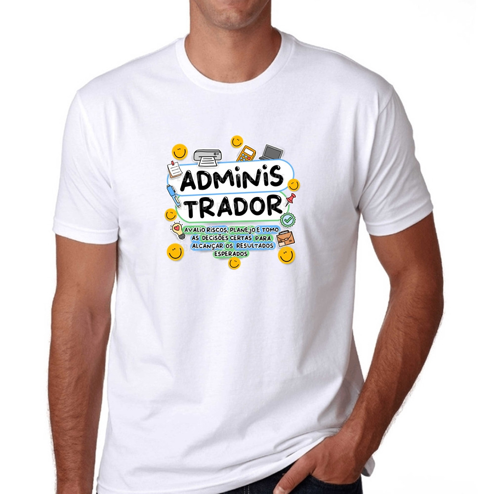 T-shirt 30.1 Camiseta Administrador tomo as decisões certas para alcançar resultados administração faculdade Premium Env