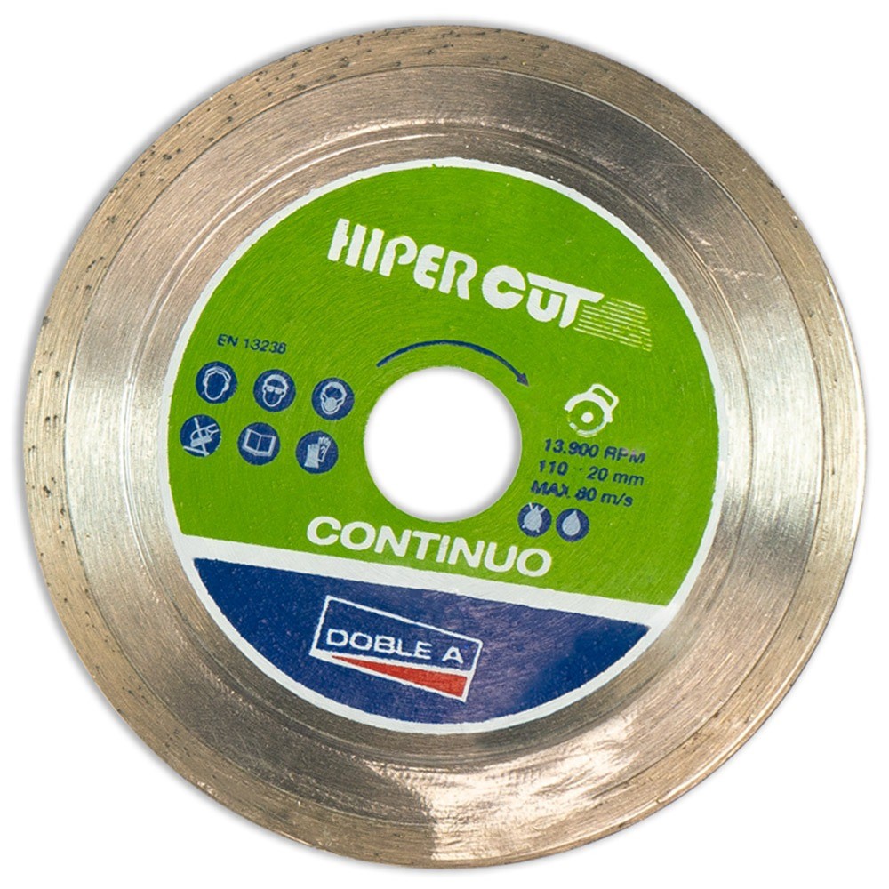Disco diamantado plus 110mm liso p/ azulejos cerâmica DobleA