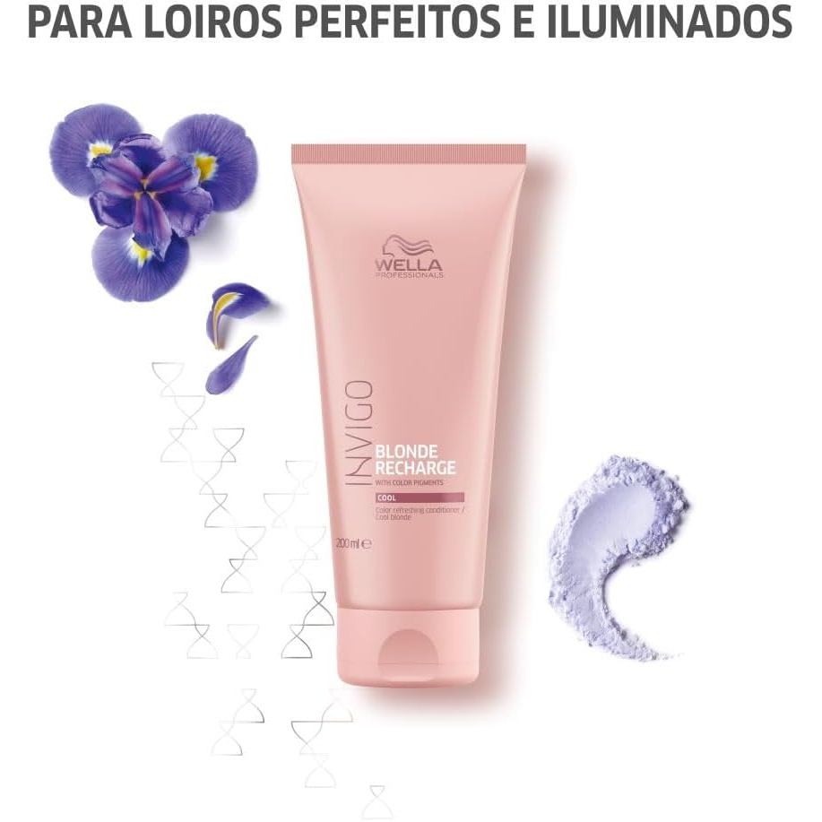 Condicionador Invigo Blonde Recharge Wella 200ml — imagem 2 de 2