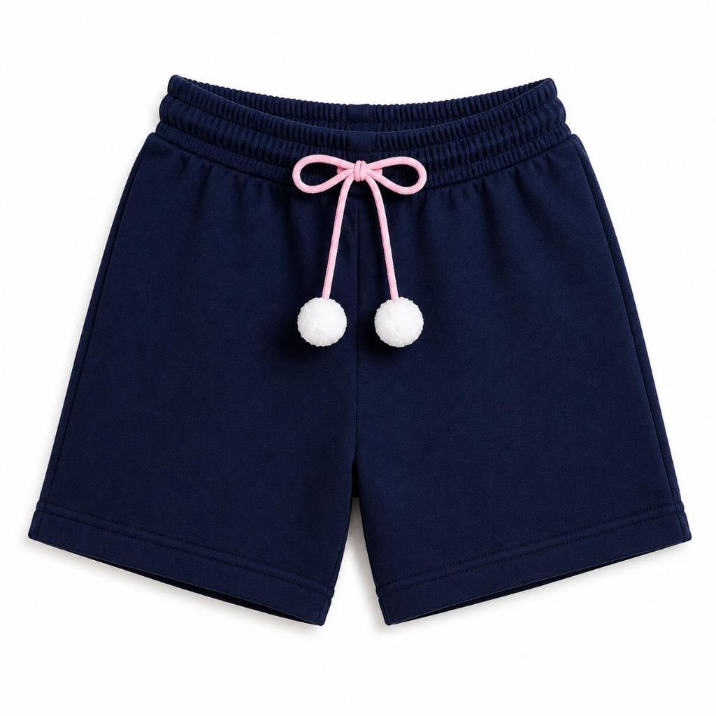 KIT 3 Short feminino Pompom 2 a 12 anos Menina Infantil — imagem 2 de 2