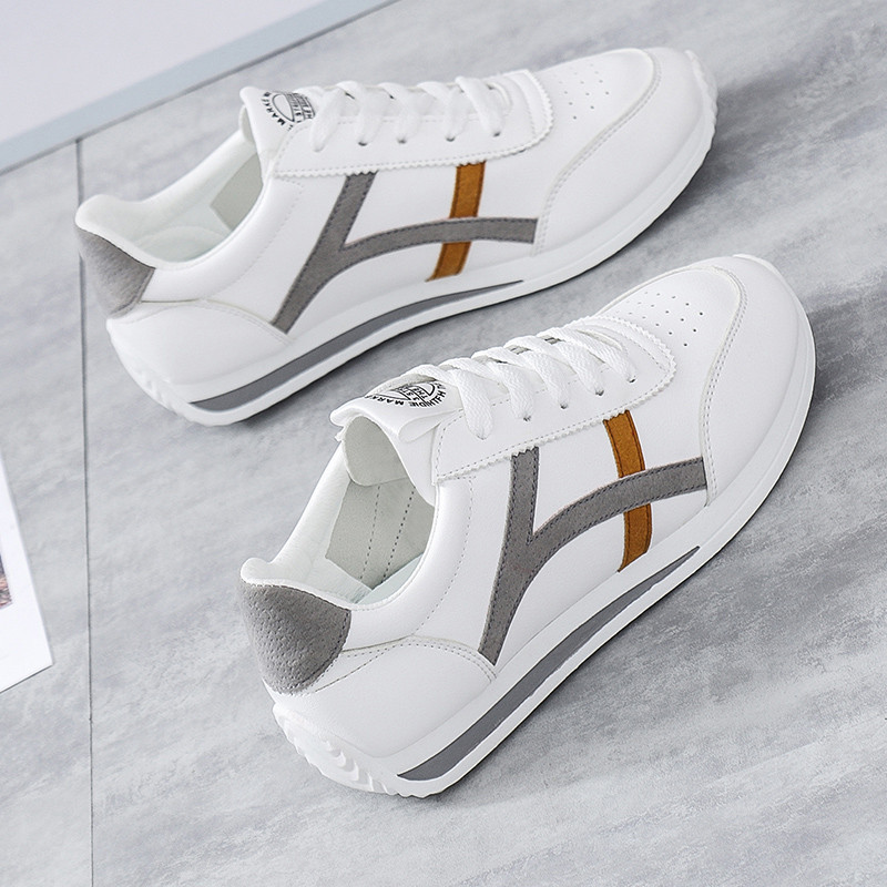 Primavera verão luz Casual esportes sapatos femininos de couro branco sapatos femininos All-Match sapatos planos influen