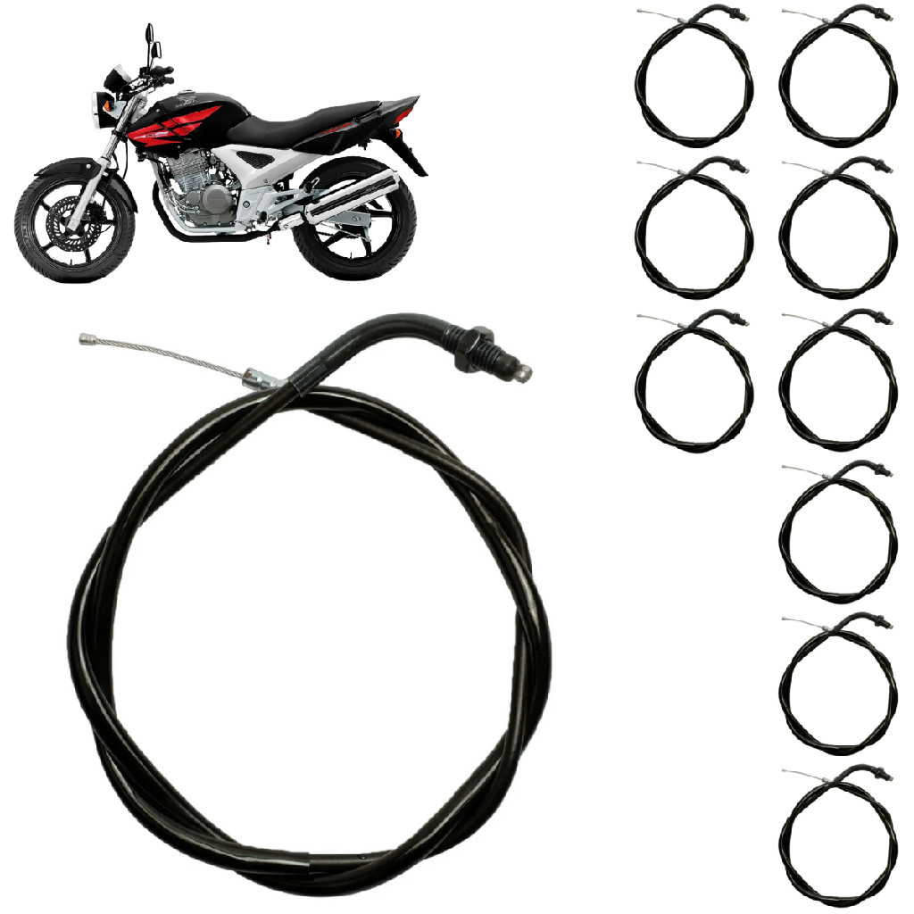 Kit 10 Cabo Original Afogador Shiver Honda Cbx 250 Twister 2001 A 2008 Atacado 10 Unidades