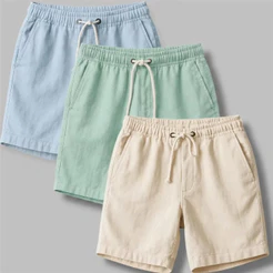 Kit 3 Shorts Masculino Bermuda Linho Verão Envio Imediato Confortável