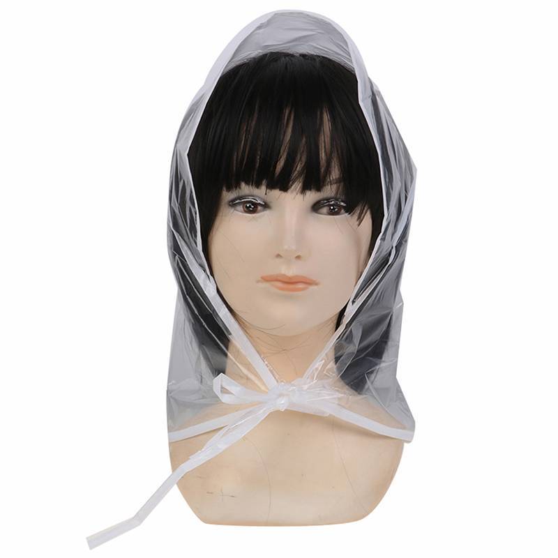 1 Peça Protege Penteado Chapéu De Chuva Gorro De Plástico Para Mulheres E Transparente BR