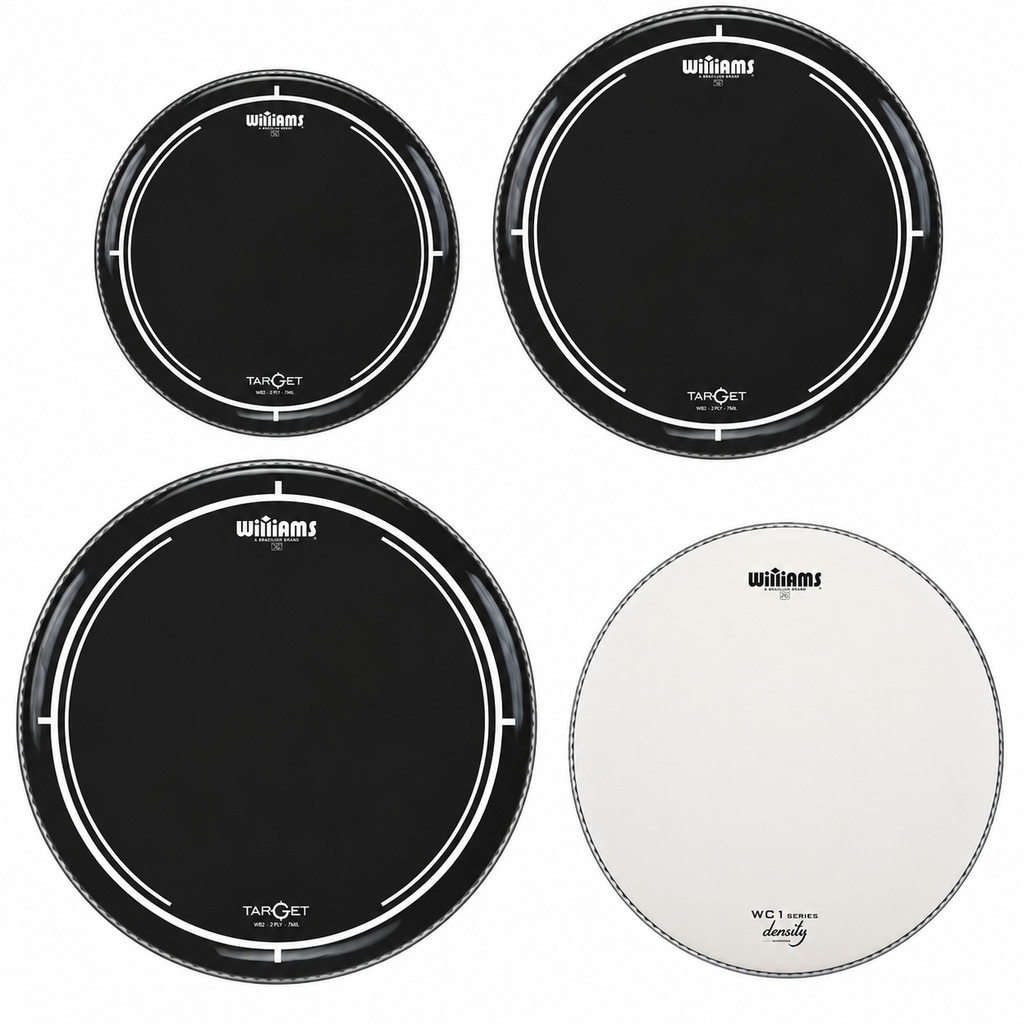 Kit Peles Williams Target Tom Pack 10 12 16 Preta Caixa 14
