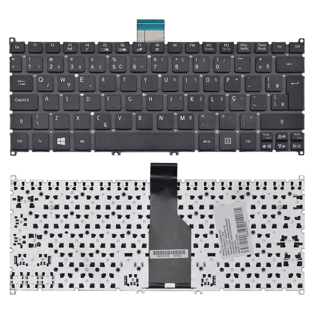 Teclado para Notebook Acer Aspire V5-123-3824 V5-171-6406 V5-171-6878