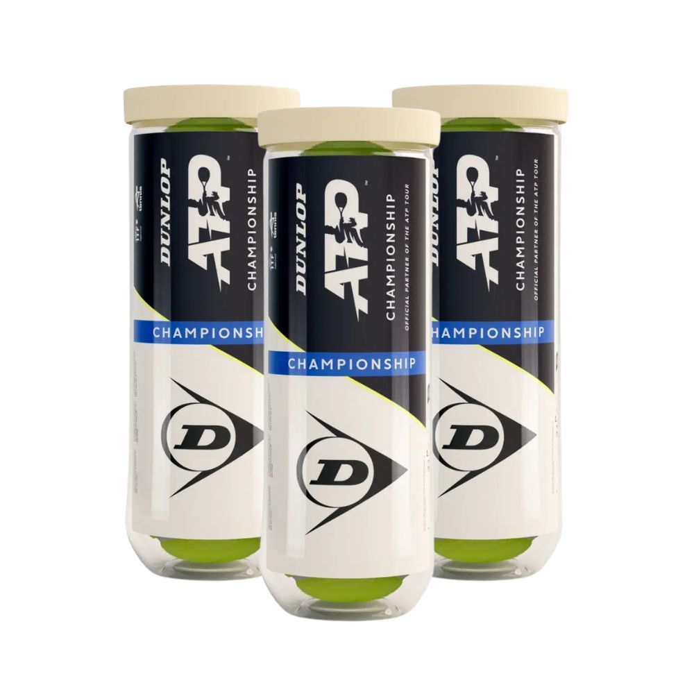 Bola de Tênis Dunlop ATP Championship Extra Duty - Pac com 3 Tubos