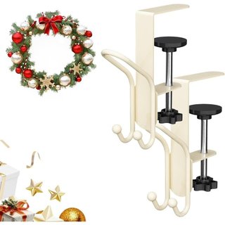 Suporte para Meias de Natal e Guirlandas para Lareira, Suporte Duplo 2 em 1 Atualizado 2025 para Lareira, Suportes Ajust