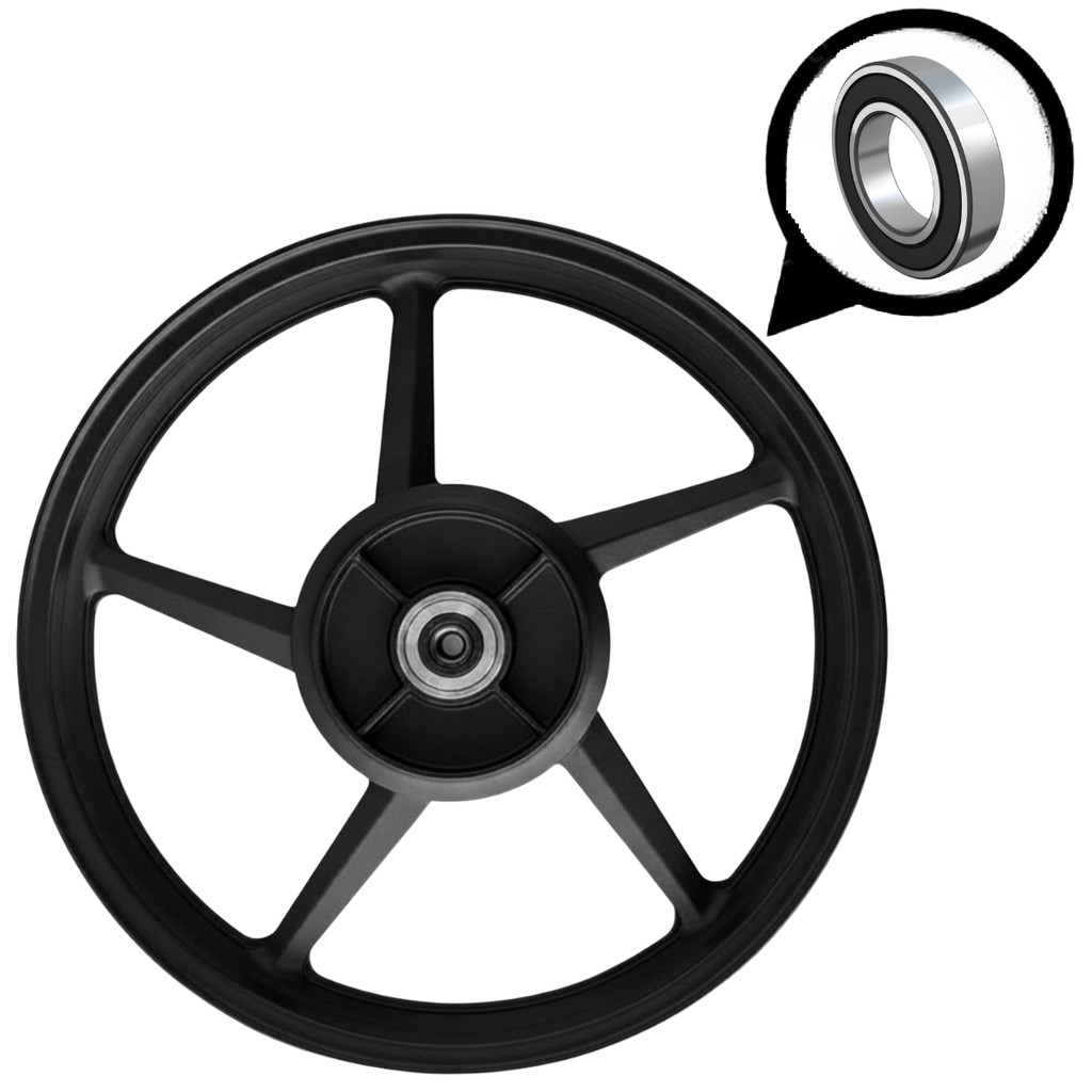 Roda Traseira de Liga Leve Ybr Factor Fazer 125 150 Freio Tambor shiver 5 Palitos MELHOR PREÇO DO BRASIL