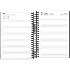 Agenda executiva espiral diária Spot Masculina 187x129mm 2027 Tilibra