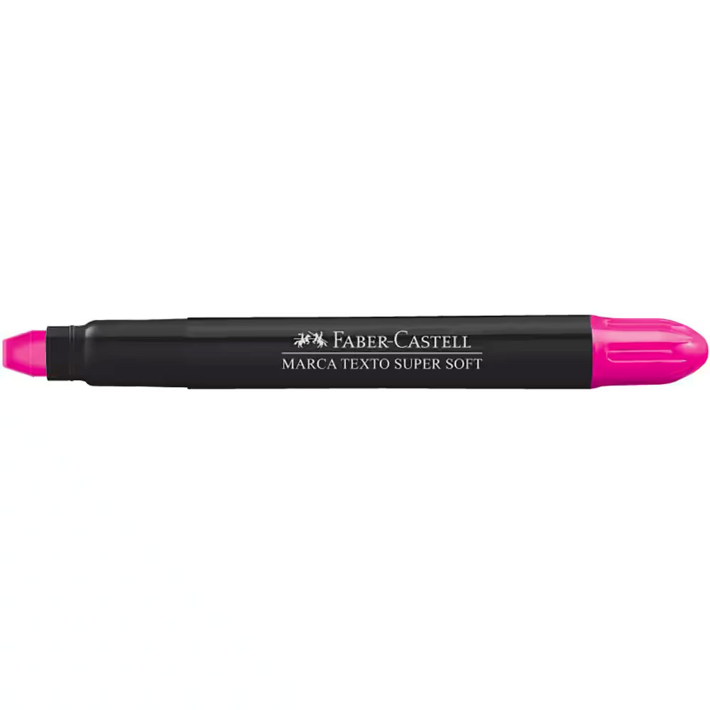 Pincel marca texto gel Supersoft Rosa 155728 Faber-Castell