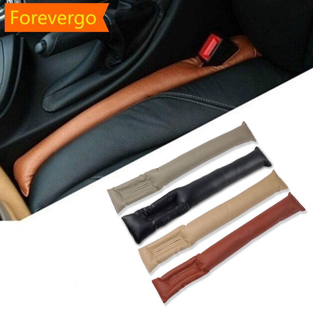 forevergo Couro PU Assento De Carro Gap Filler Coldre Bloqueador À Prova De Vazamento Almofada Macia Espaçador De Queda 