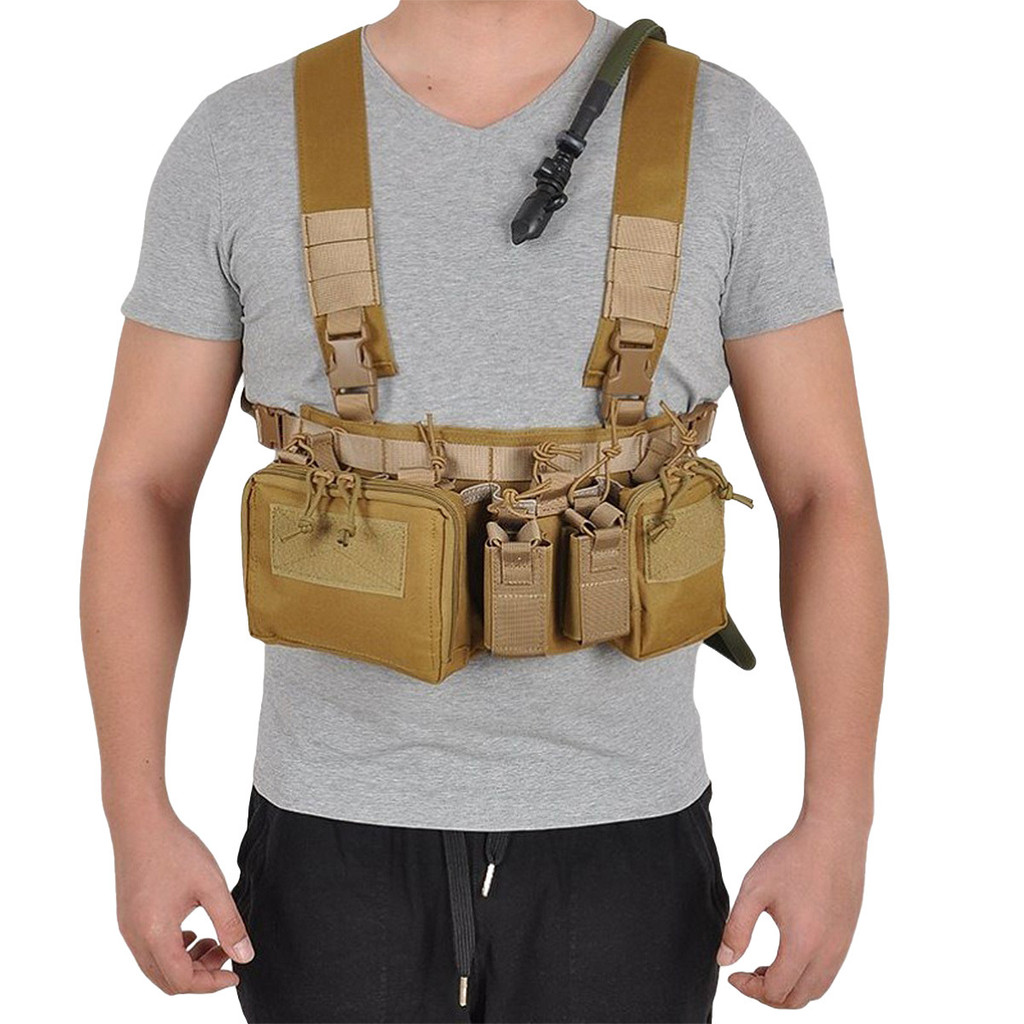 Colete Tático Militar Molle Oxford para Outdoor, Treinamento e Aventura