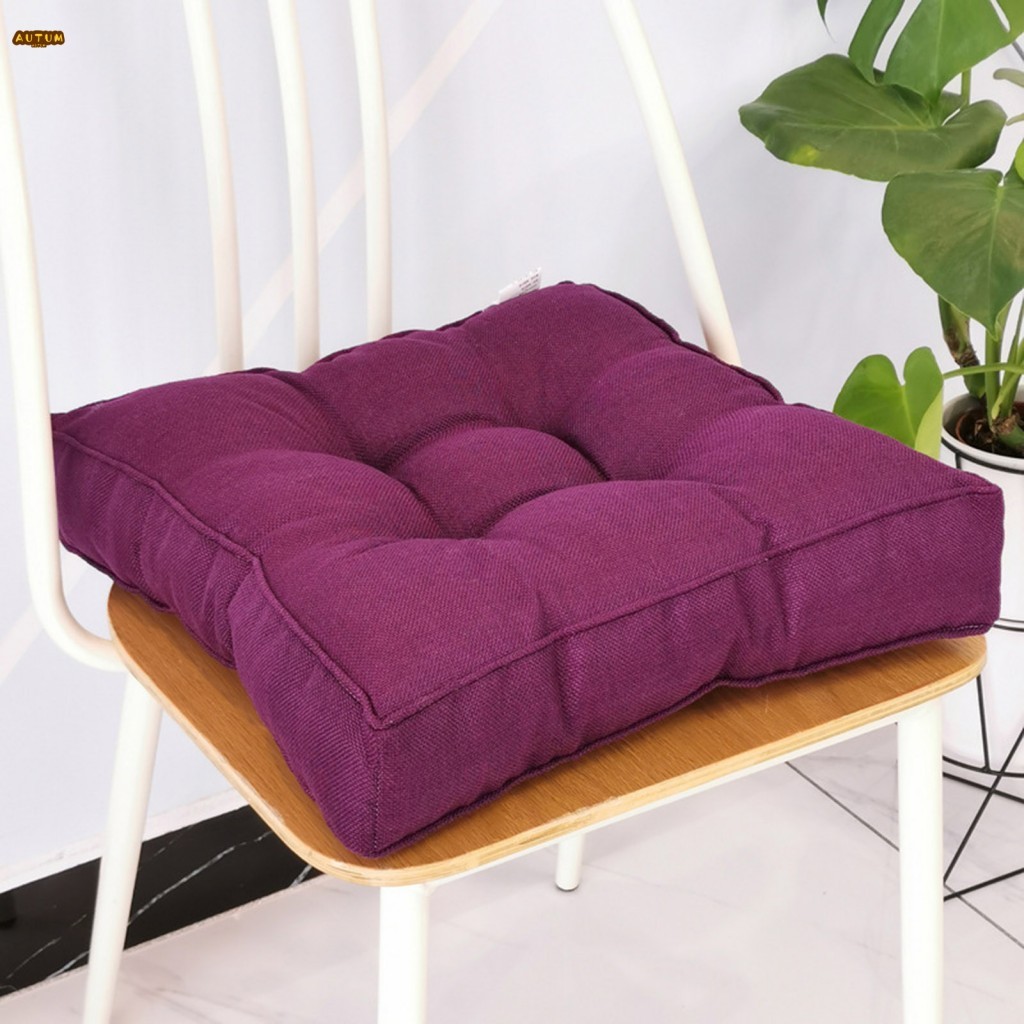 Imagem Travesseiro De Chão Quadrado Almofada Decorativa Respirável Meditação Com Cor Doce Para Sala De Estar Lareira Piso Ao Ar