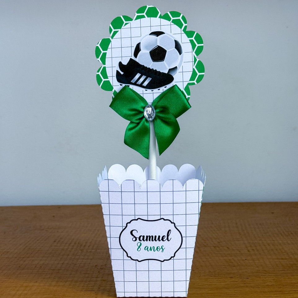Cachepô  Centro de Mesa Futebol Lembrancinhas para Festa Lembrancinhas personalizadas Festa Infantil