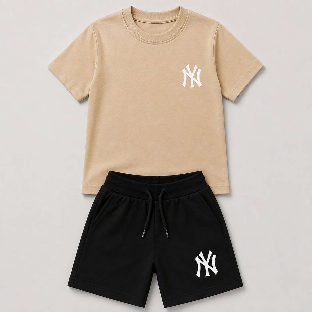 Conjunto Masculino Estiloso Conjunto Camisa Bermuda Masculino Kit Conjunto Menino infantil Kids