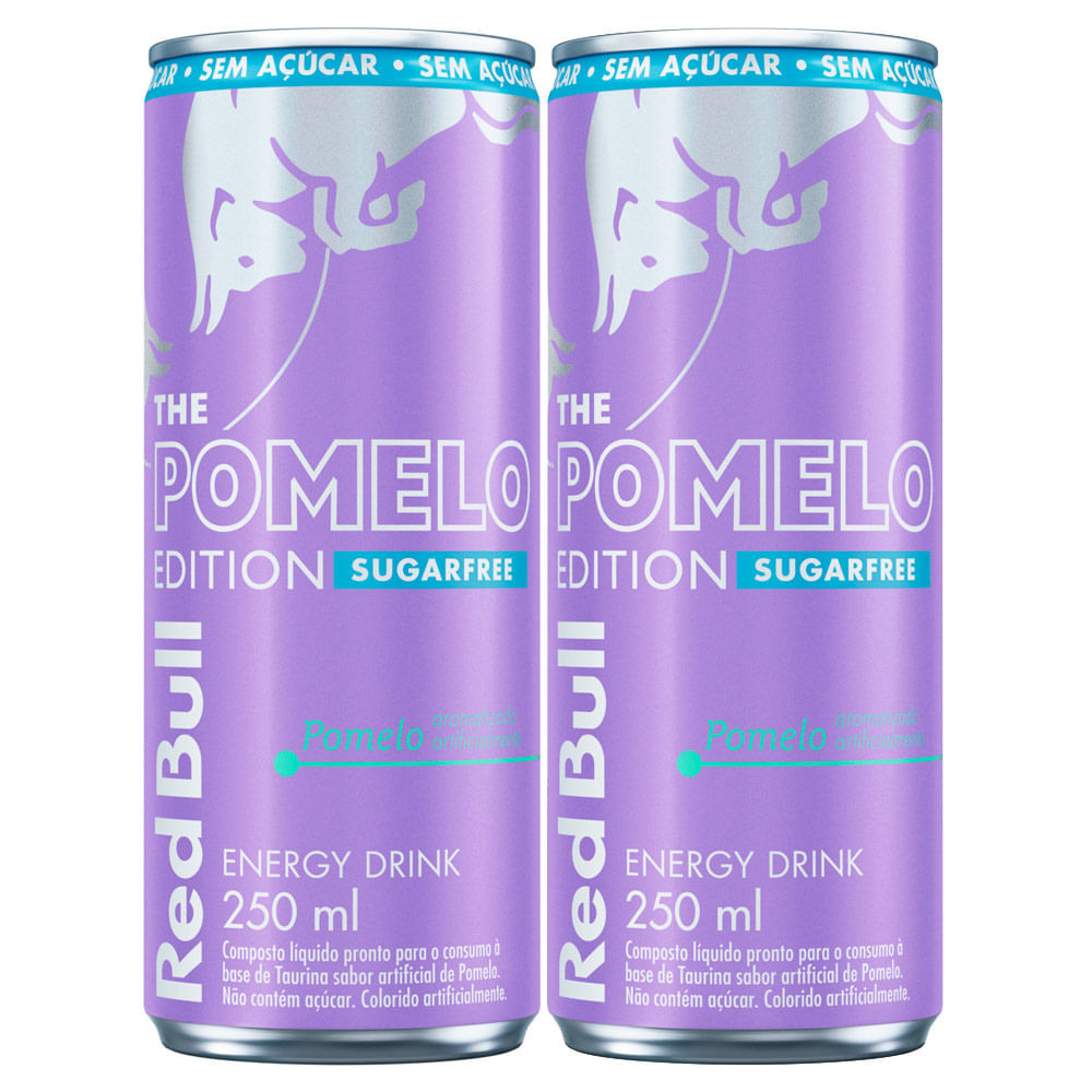 Kit 2 Energético Red Bull The Pomelo Edition Zero Açúcar 250ml