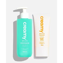 Duo Limpador Antioleosidade + Protetor Solar - Creamy