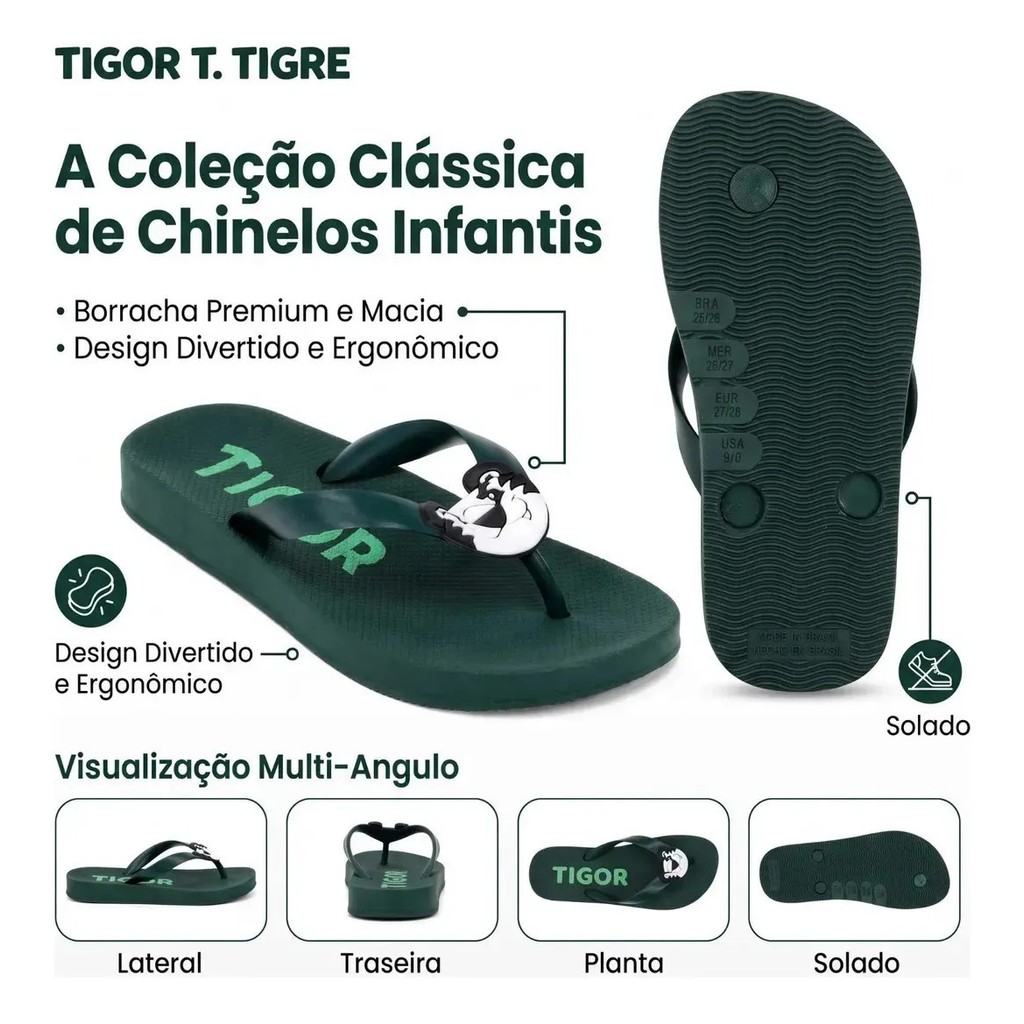 Sandália Tigor T. Tigre Original  Masculino  Menino Infantil