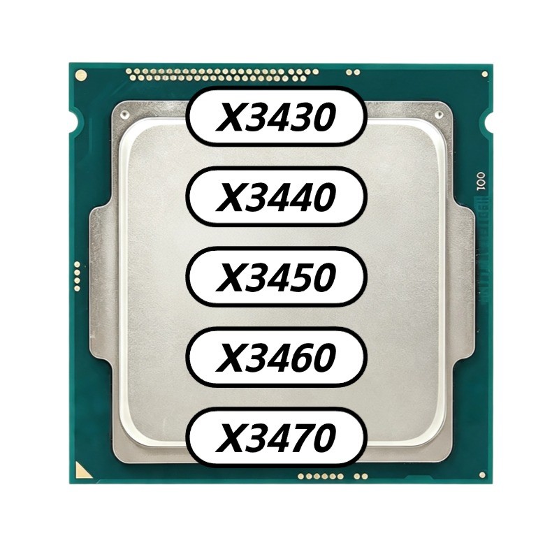 CPU Intel Xeon X34 LGA1156 X3430 X3440 X3450 X3460 X3470 Atualização De PC De Mesa De 4 Núcleos