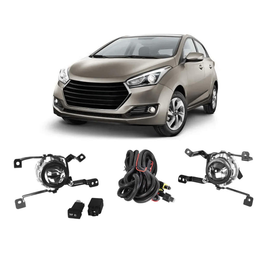 Kit Farol de Milha HB20 2016 a 2019 Botão Original Shocklight - SL-121210GI