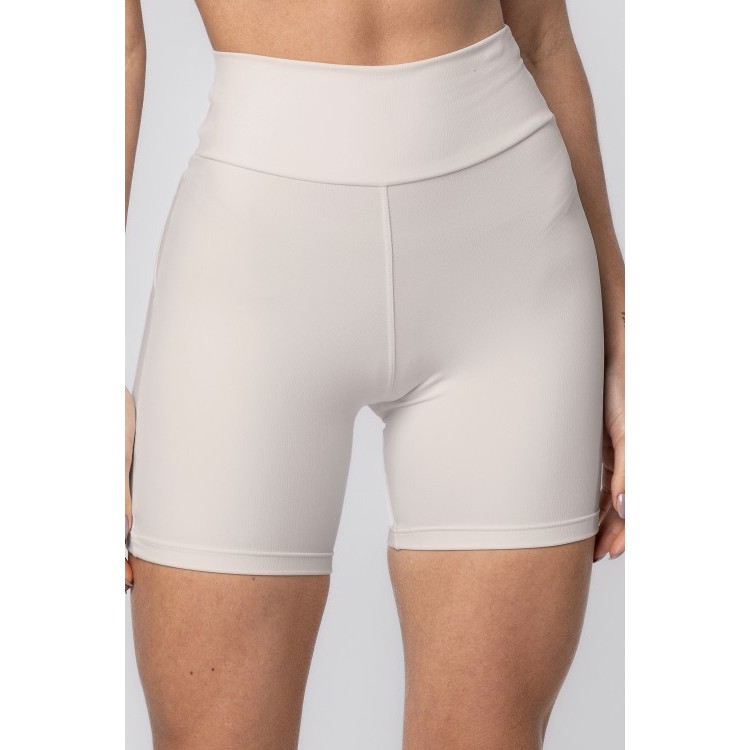 Short Cós Alto em Poliamida Puresense Branco Onyx