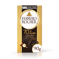 Ferrero Rocher Tablete dark com avelã 1 unidade 90g