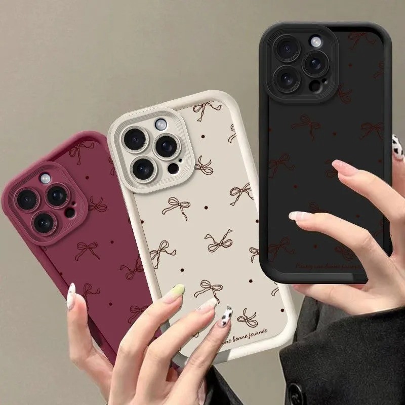 Capa De Arco Com Manchas Fofas Para Samsung Galaxy A07 A06 A15 A14 A03 A35 A12 A17 A32 A55 A05 A05S A23 A16 A54 A57 A56 