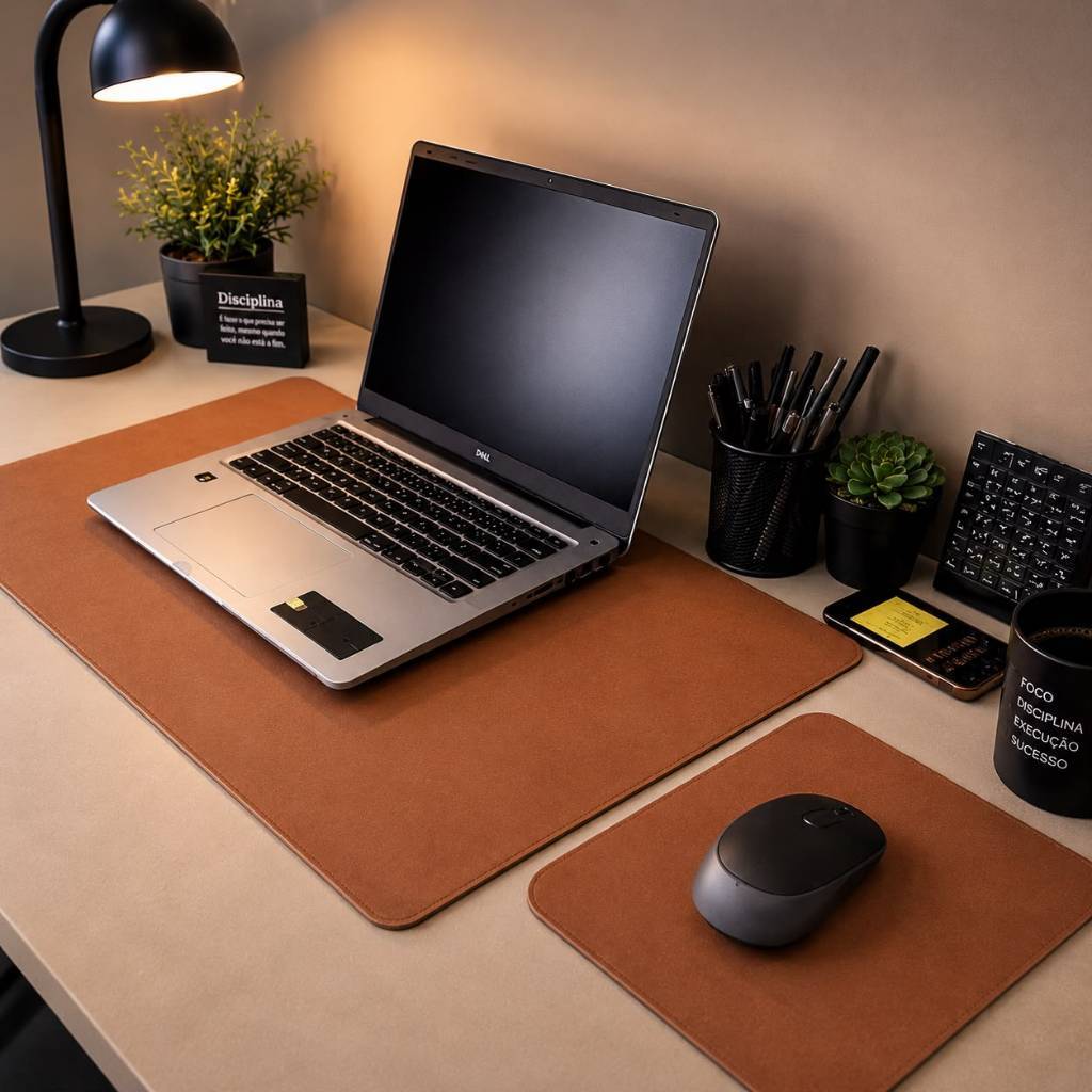 Base De Mesa Desk Pad Grande 80x40 Proteção Para Computador Teclado e Mouse Escritório Home Office