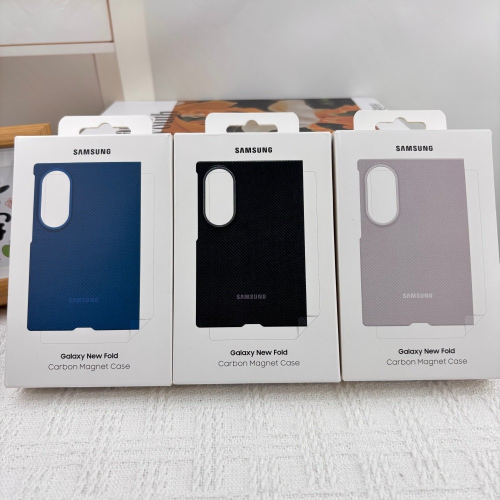 Samsung Galaxy Z Fold8 Fold 8 Ímã Caso De Telefone Diagonal Textura De Carbono C