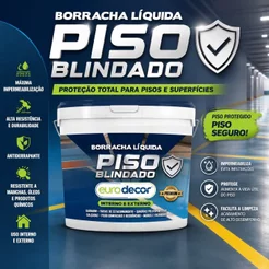 Borracha Líquida Piso 18KG ou 3,6KG Tinta Emborrachada Piso Muro Banheiro Garagem Calçada