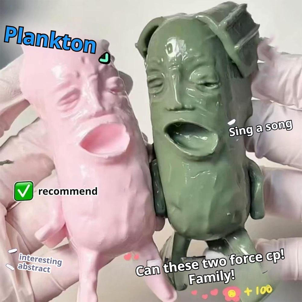 Plankton Meme Brinquedo Fidget Recuperação Lenta Alívio Do Estresse Anime Figura Presentes Engraçados Brinquedos Squishi