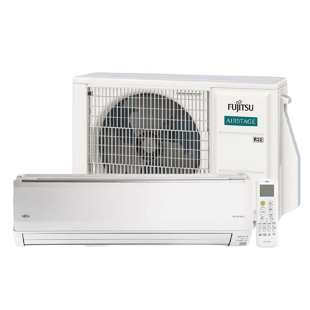 Ar Condicionado Split Hi Wall Inverter Fujitsu Airstage Premium 18000 BTU/h Quente e Frio ASBG18KMBA – 220 Volts