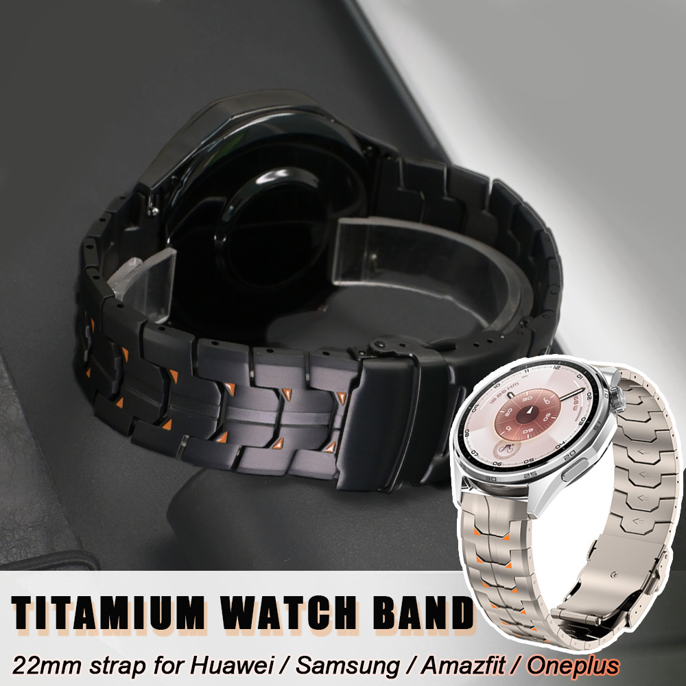 Pulseira De Titânio De Luxo De 22mm Para Huawei Watch GT6 Pro GT6/5/4/3 46mm Met