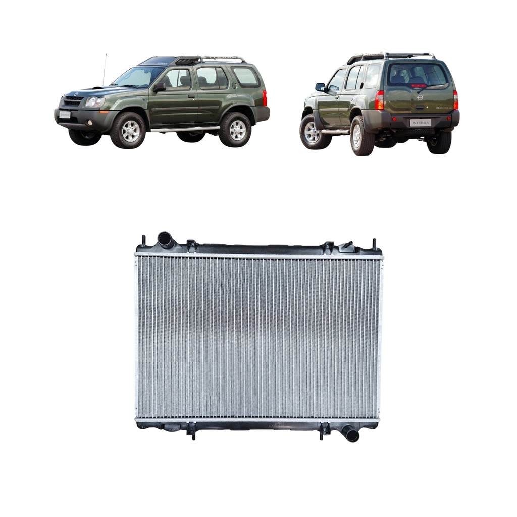 RADIADOR NISSAN FRONTIER XTERRA 2.8 8V MANUAL COM AR 2002 2003 2004 2005 2006 2007 2008