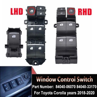 Para Toyota RAV4 RAV 4 C-HR 2019 2020 2021 Botão Interruptor Da Janela Elétrica Movimentação Esquerda 84040-06070 84040-