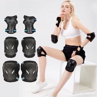 KUFUN 6pçs Kit Equipamento De Proteção Para Criança Patins Cotovelo Joelho Bicicleta Skate Adulto