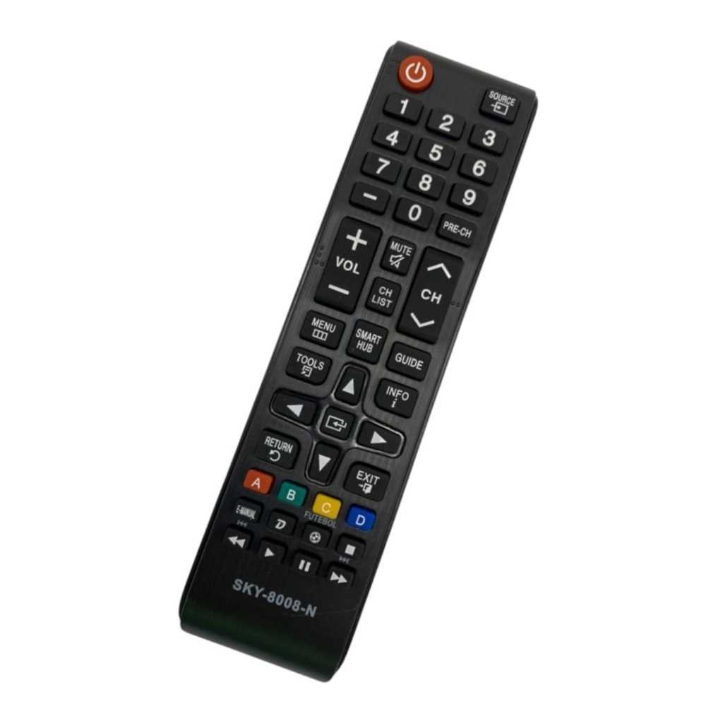Controle Compativel com Tv Smart Hub Samsung Universal Compatível Samsung TV FBG-7036 Botão Netflix Amazon