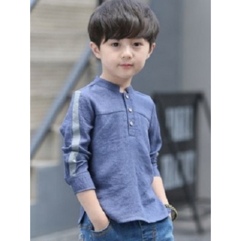 Meninos camiseta de manga comprida primavera outono novo estilo versão coreana crianças estudante topos médio grande cri