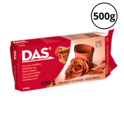 Massa Ceramica Fria de Modelar 500g -DAS Cor:Terracota