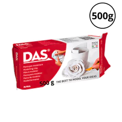 Massa Ceramica Fria de Modelar 500g -DAS Cor:Branca