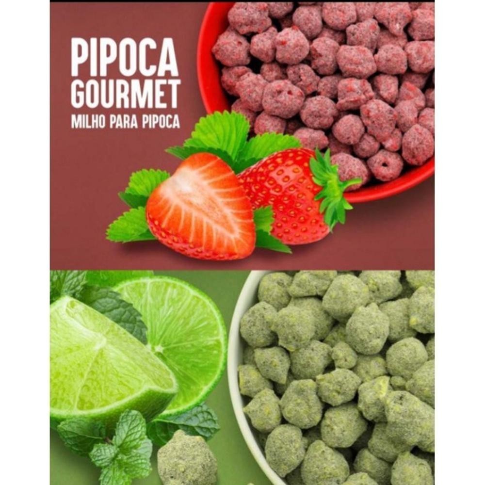 Milho Mushroom A vácuo 1kg Pipoca Gourmet Diferenciada Doces e Salgadas