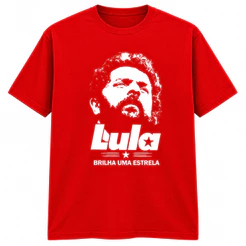 Camiseta Lula Manga Curta Gola Redonda Fio 30.1 Masculina Estampa Casual Confortável